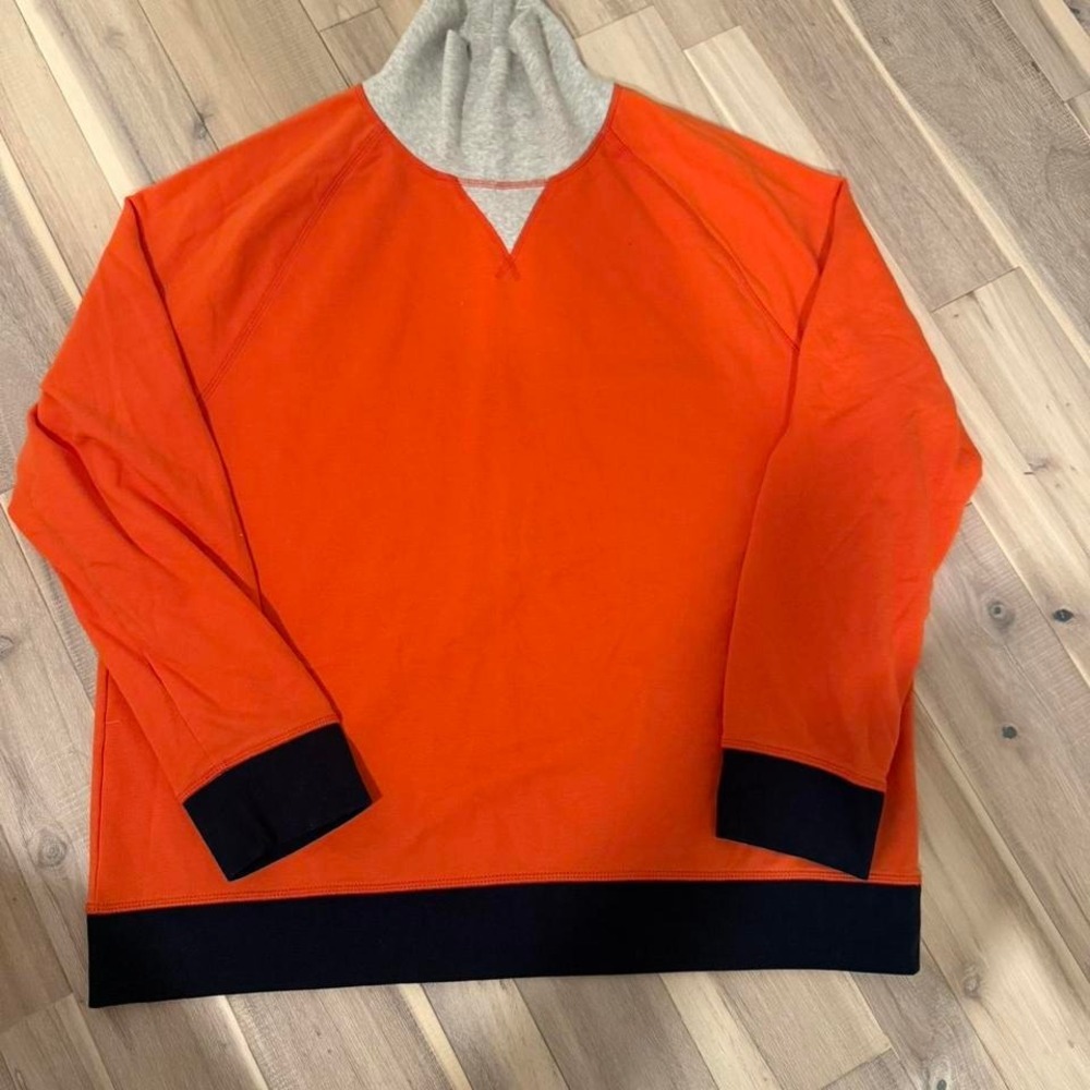Orange and grey vintage 90s sweater turtle neck sz XLClub room